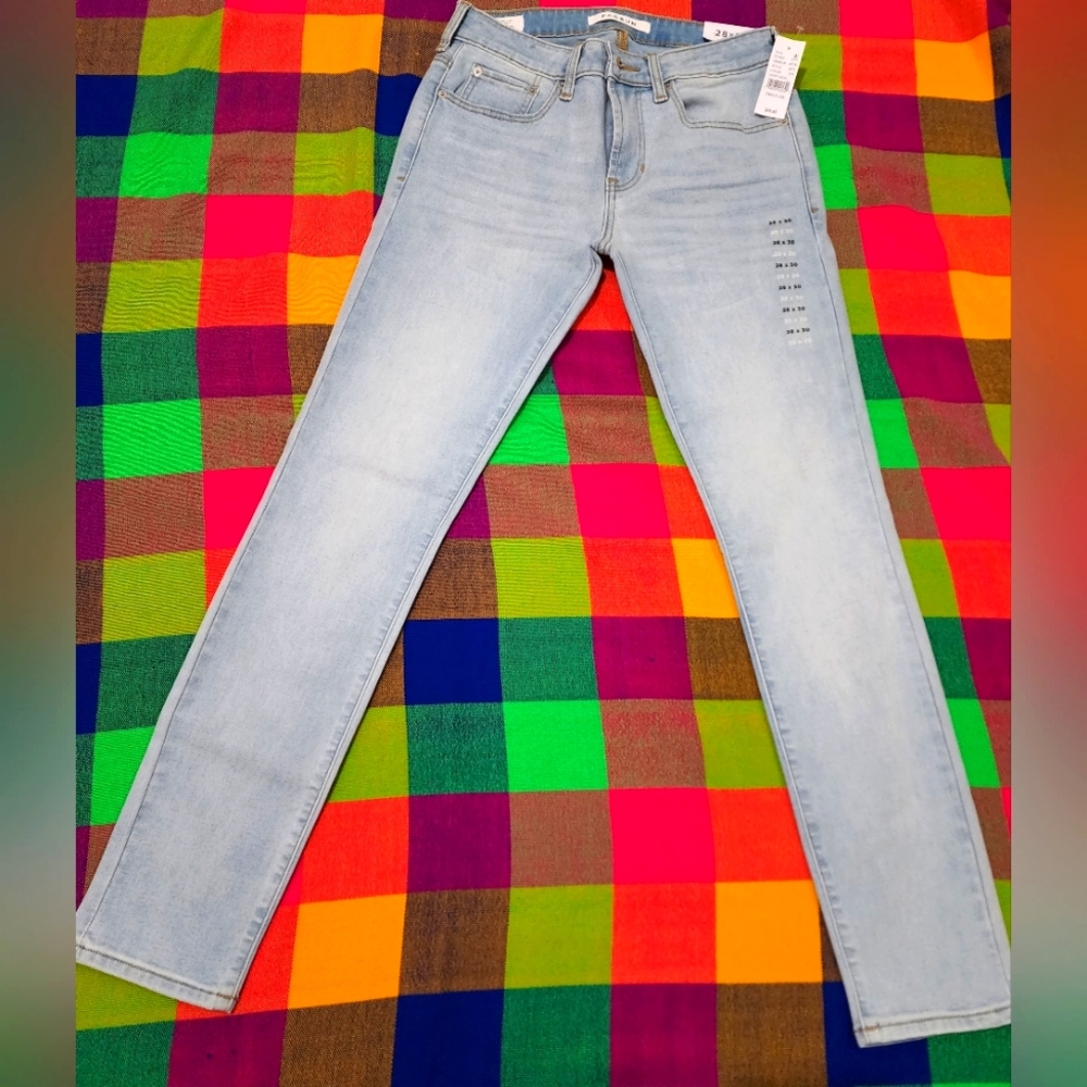Pacsun Skinny Active Stretch Jeans Light Indigo 28×30 Sz M NWT